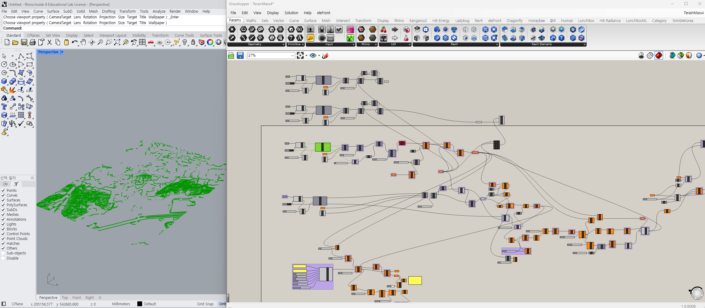Shapefile to Site Grasshopper Definition