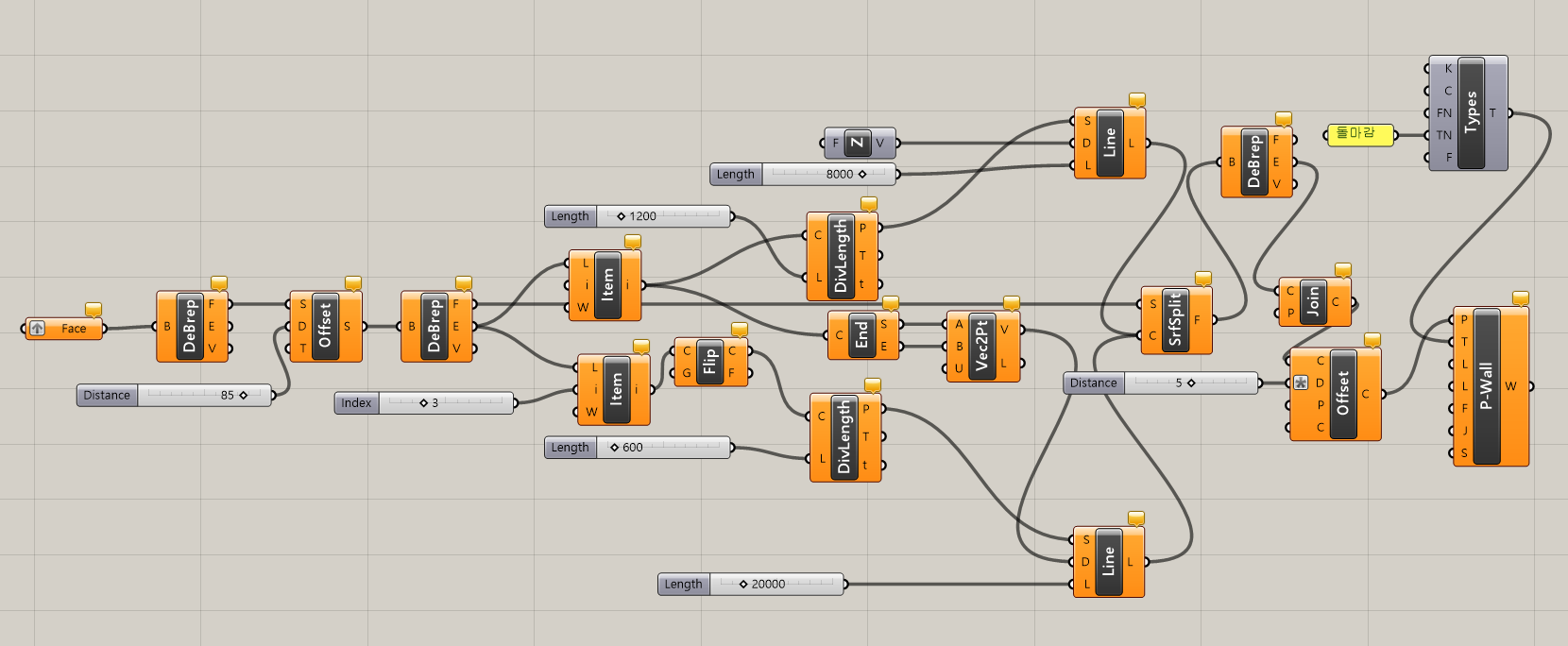 외벽마감 생성 정의
